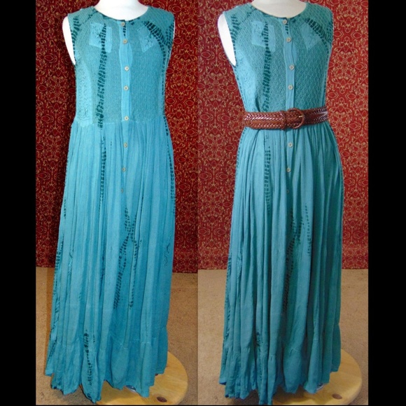 JAKARTA Dresses & Skirts - JAKARTA green sleeveless maxi dress S✨